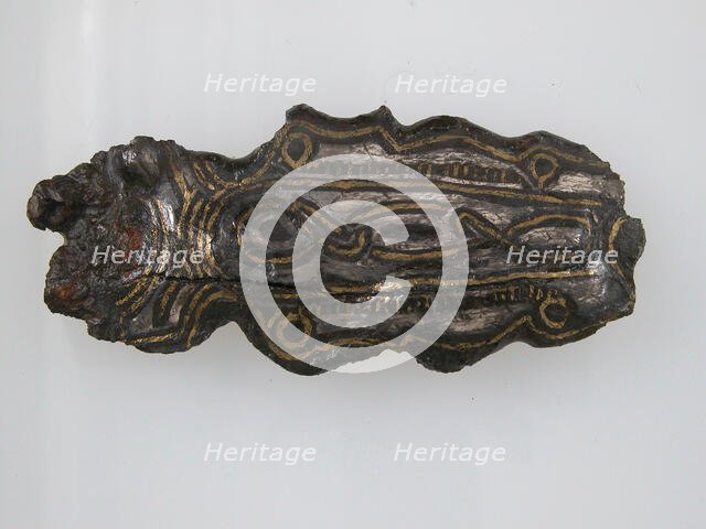 Belt Plate Fragment, Frankish, 500-700. Creator: Unknown.