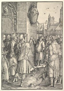 The Poet Virgil in a Basket, 1512. Creator: Lucas van Leyden.