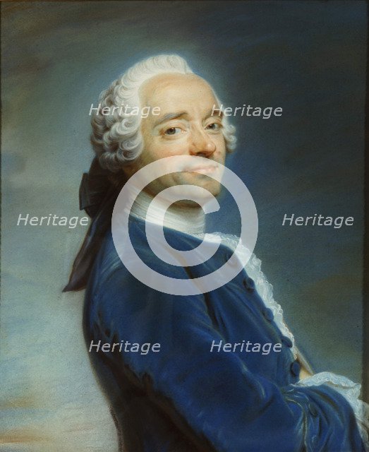 Autoportrait au jabot de dentelle (Self-portrait with Lace), c. 1750.