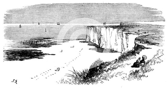 The Isle of Thanet: cliffs near Margate, 1873. Creator: Unknown.