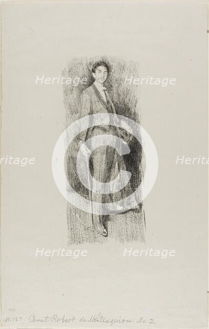 Count Robert de Montesquiou, 1894. Creator: Beatrix Godwin Whistler.