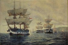 Departure of the Liberating Expedition of Peru on August 20, 1820, commanded by General Captain J…