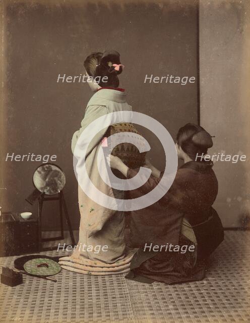 Dressing Obi, 1870s-1890s. Creator: Kusakabe Kimbei.