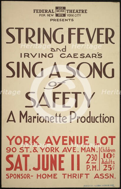 String Fever, New York, [1930s]. Creator: Unknown.