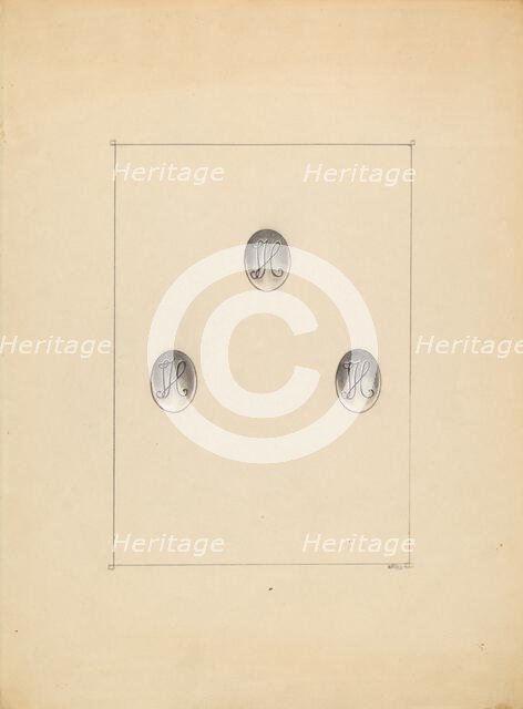 Buttons, c. 1936. Creator: Michael Fenga.