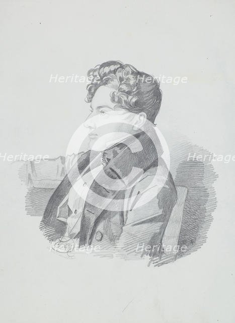 Portrait of Vasily Viktorovich Kochubey (1812-1850), c. 1832. Creator: Hampeln, Carl, von (1794-after 1880).