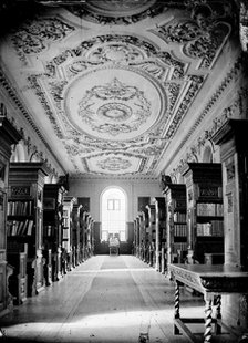 Queens College North Quad Library, Oxford, Oxfordshire, c1860-c1922. Artist: Henry Taunt