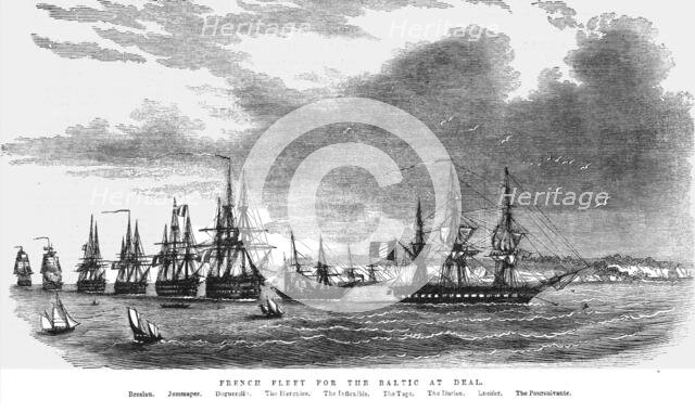 'French Fleet for the Baltic at Deal', 1854. Creator: Unknown.