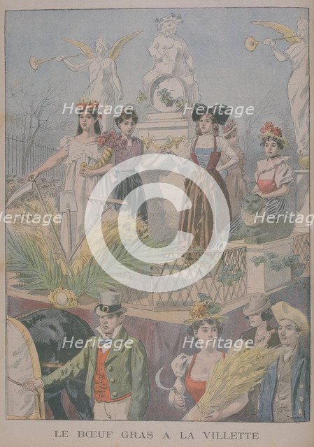 Fatted Ox festivities, Villette, Paris, 1900. Artist: Oswaldo Tofani