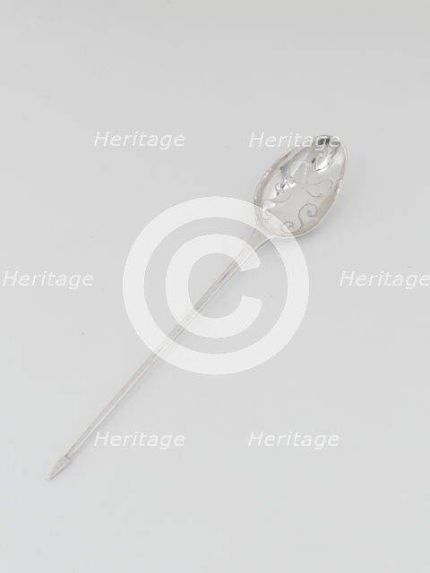 Strainer Spoon, 1760s. Creator: Jeremiah Wool.