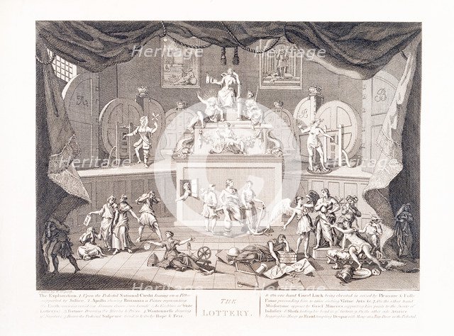'The Lottery', 18th century. Artist: Unknown