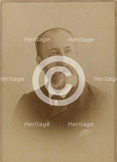 Portrait of the composer Camille Saint-Saëns (1835-1921). Creator: Photo studio J. Lacroix.