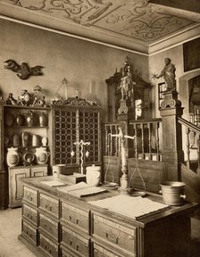 The interior of a seventeenth-century apothecary's shop recreated for the German..., 1900-1999. Creator: Unknown.