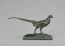 Pheasant, Head to Right, model n.d., cast c. 1845/1874. Creator: Antoine-Louis Barye.