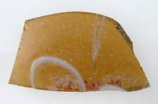 Glass Fragment, Coptic, 4th-early 5th century. Creator: Unknown.