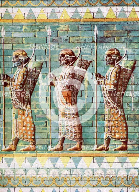 The archers of Kiing Darius, Susa, Iran, 1933-1934. Artist: Unknown