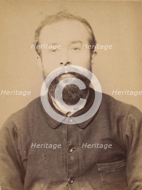 Leballeur. Jules, Léon. 29 (ou 30) ans, né à Rouissé Jassée (Sarthe). Cordonnier. Anarchis..., 1894. Creator: Alphonse Bertillon.