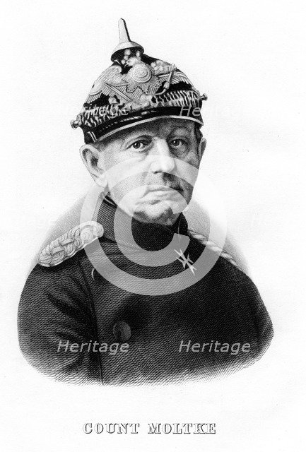 Helmuth Karl Bernhard von Moltke, German Field Marshal, 19th century. Artist: Unknown