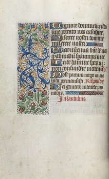 Book of Hours (Use of Rouen): fol. 38v, c. 1470. Creator: Master of the Geneva Latini (French, active Rouen, 1460-80).