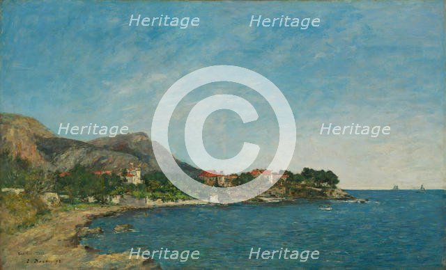 Beaulieu: The Bay of Fourmis, 1892. Creator: Eugene Louis Boudin.