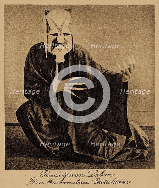 Rudolf von Laban as ?Mathematicus? (grotesque dance), 1915-1918. Creator: Anonymous.