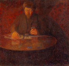 Portrait of the Painter Wilhelm Wetlesen, probably 1907. Creator: Thorvald Erichsen.