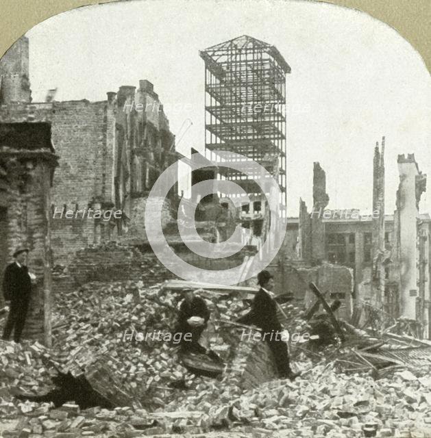 'Looking south, corner Sutter and Stockton', 1906.  Creator: Unknown.