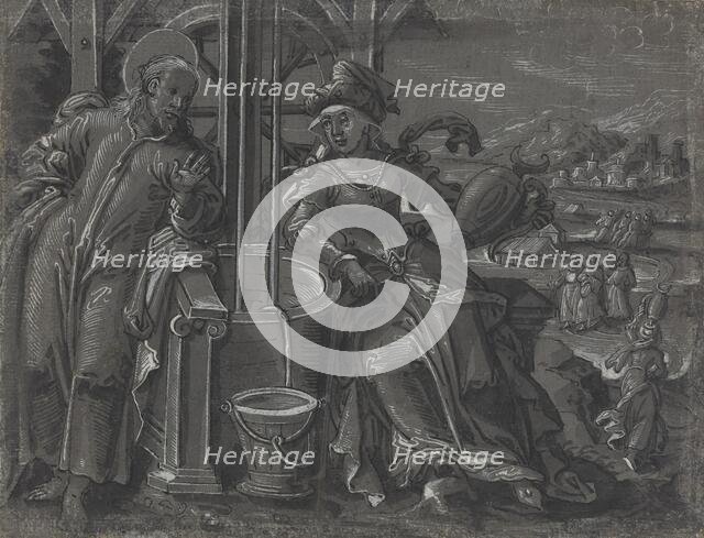 Christ and the Woman of Samaria [verso], c. 1600. Creator: Unknown.