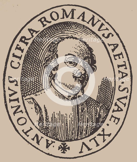 Portrait of the composer Antonio Cifra (1584-1629), . Creator: Anonymous.