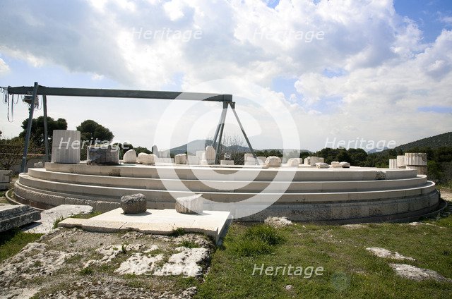 The Tholos at Epidauros, Greece. Artist: Samuel Magal