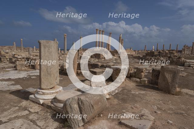 Libya, Leptis Magna, Basilica, 2007. Creator: Ethel Davies.