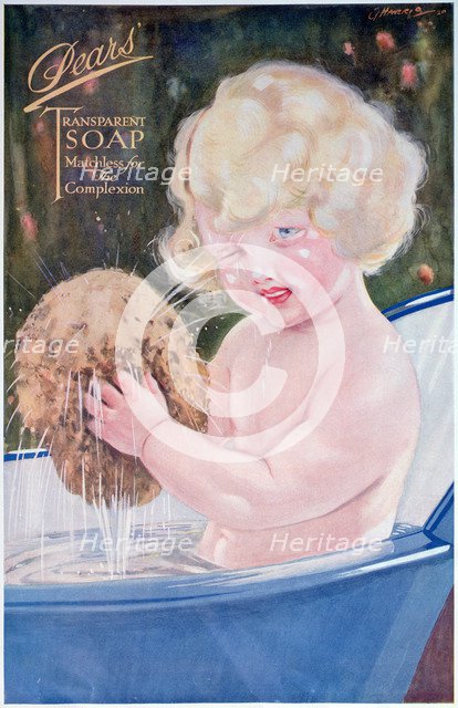 Pears soap advert, 1920. Artist: Unknown