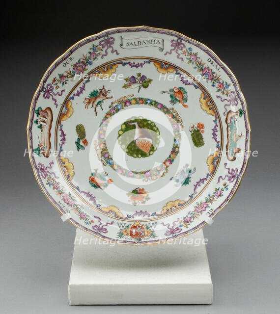 Dish, China, 1760/70. Creator: Jingdezhen Porcelain.