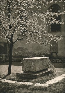 'Wurzburg - Tomb of Walther von der Vogelweide', 1931. Artist: Kurt Hielscher.