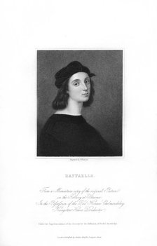 Raphael, Italian Reanaissance artist, (c1836).Artist: J Thomson
