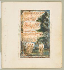 Songs of Innocence and of Experience: Night (second plate): When wolves and tygers how..., ca. 1825. Creator: William Blake.