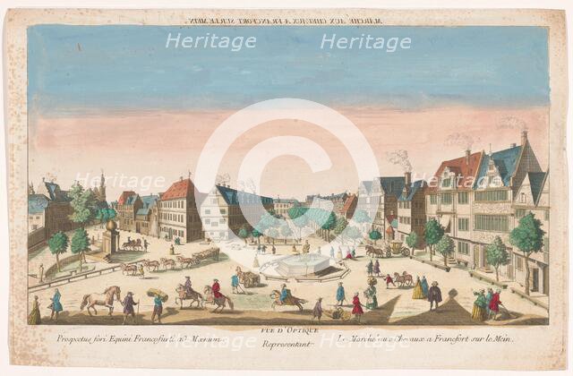 View of the RossMarkt in Frankfurt am Main, 1700-1799. Creator: Anon.