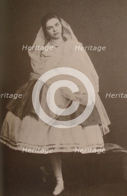 Ballerina Catherine Gavrilovna Chislova, ca 1865.