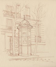 Advertising column, Paris, France, 1951. Creator: Shirley Markham.