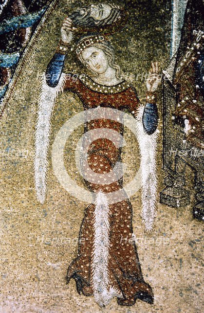 Salome with the head of John the Baptist, Saint Mark's Basilica, Venice, Italy, 13th century. Creator: Unknown.