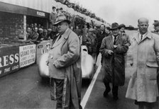 Alfred Neubauer, Mercedes team manager, 1954. Artist: Unknown