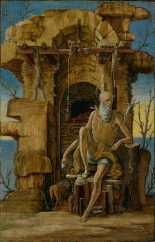 Saint Jerome in the Wilderness, about 1475. Creator: Ercole de' Roberti.