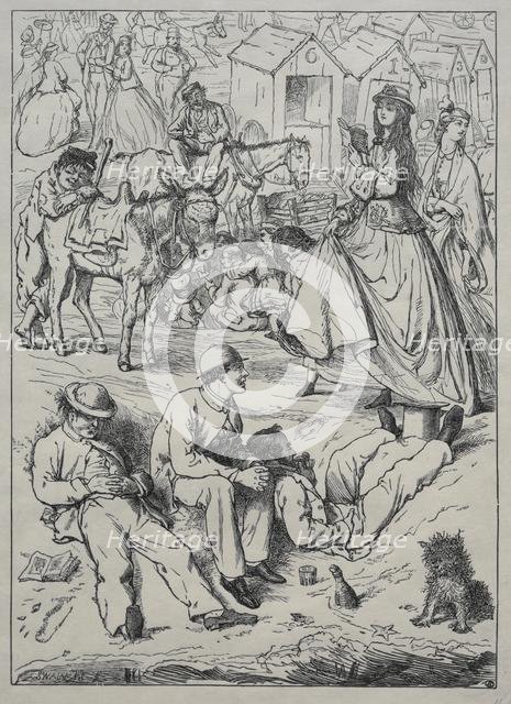 What We Did at the Seaside - Nothing, 1862. Creator: Unknown.