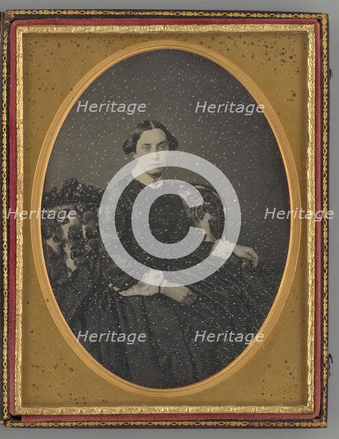 Untitled (Portrait of Sarah Preston), 1850s. Creator: E. H. Hale.