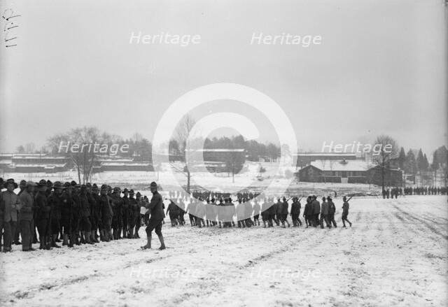 Camp Meade, Maryland - Winter Views, 1917. Creator: Harris & Ewing.