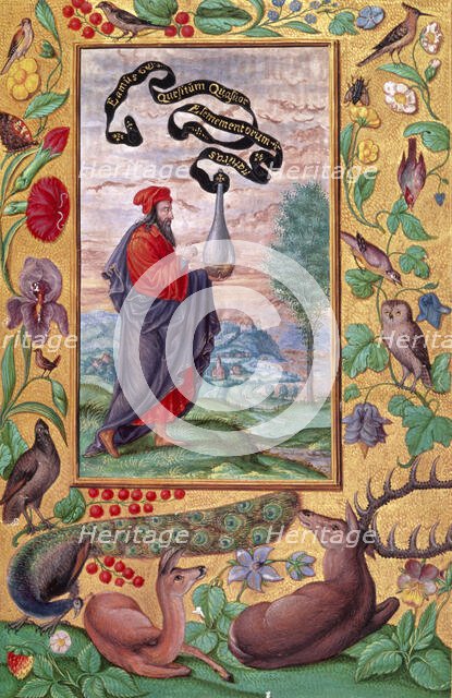 An alchemist with a flask, 1582. Creator: Unknown.