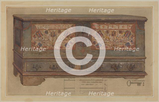 Pa. German Chest, c. 1936. Creator: Elmer G Anderson.