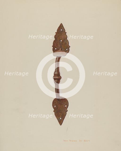 Suffolk Latch, c. 1939. Creator: Regina Henderer.