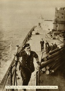 Admiral Jellicoe aboard HMS 'Iron Duke', 1914, (1935).  Creator: Unknown.