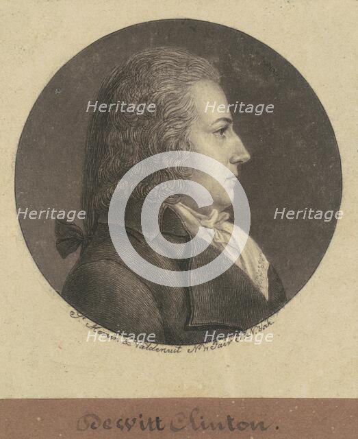 DeWitt Clinton, 1796. Creator: Charles Balthazar Julien Févret de Saint-Mémin.